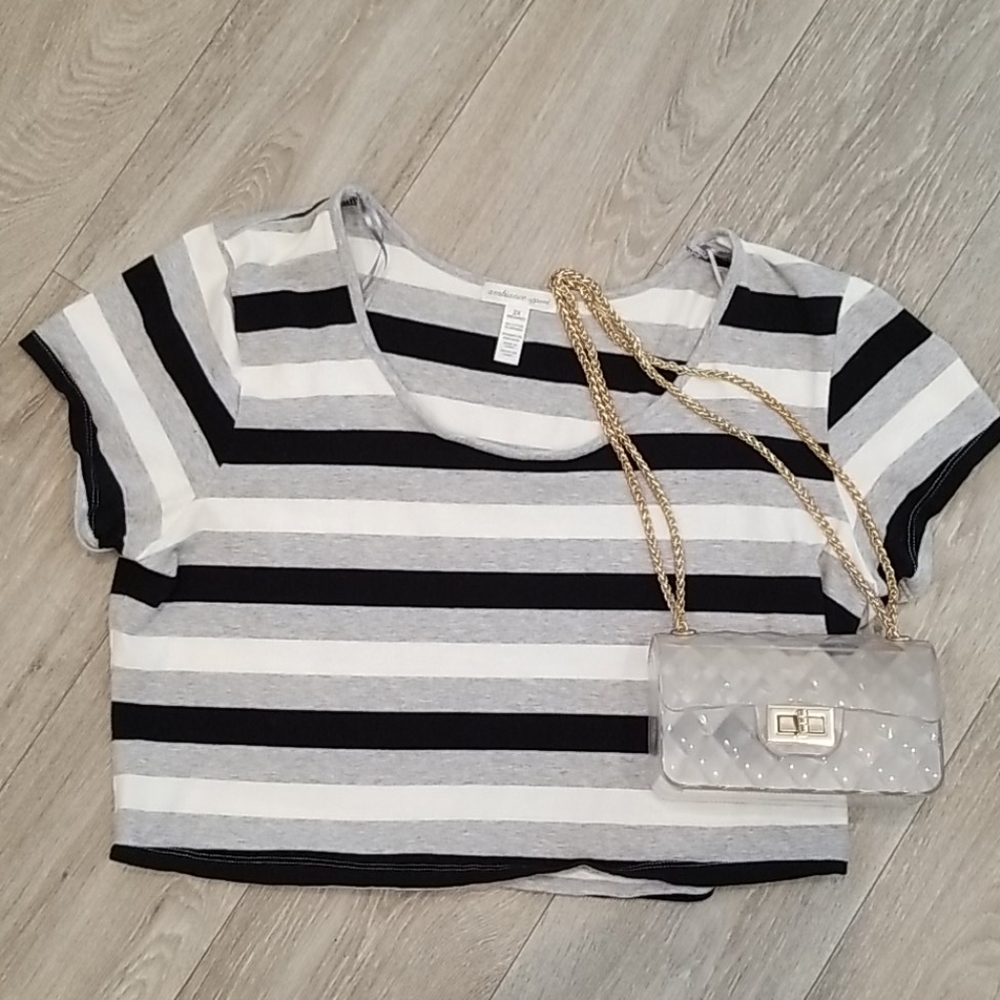 Striped crop top